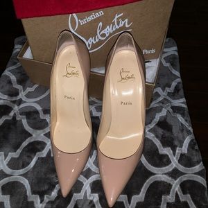 Christian Louboutin Kate Nude Pumps.